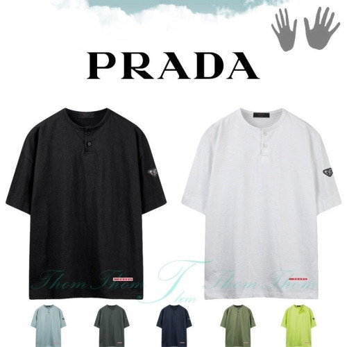 💕 프** 슬라브 오버핏 헨리넥 반팔