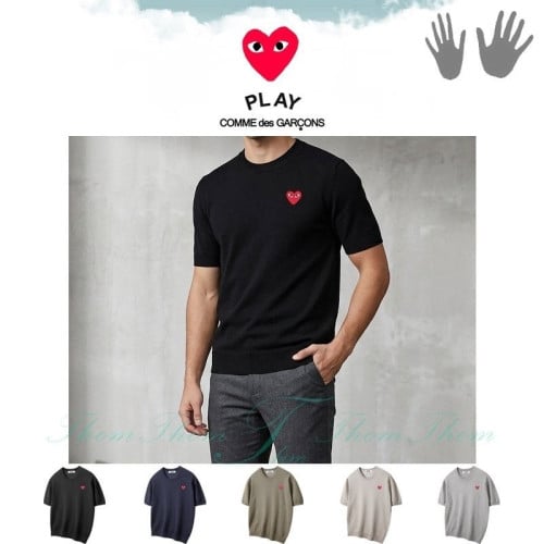 💕 꼼* 쿨 라운드 반팔 니트