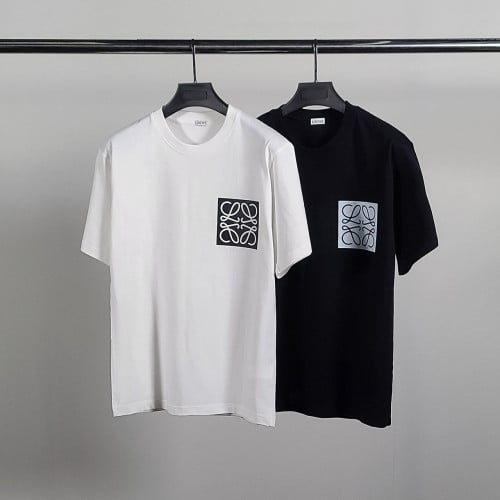 💕 로** 스퀘어로고 코튼 반팔티