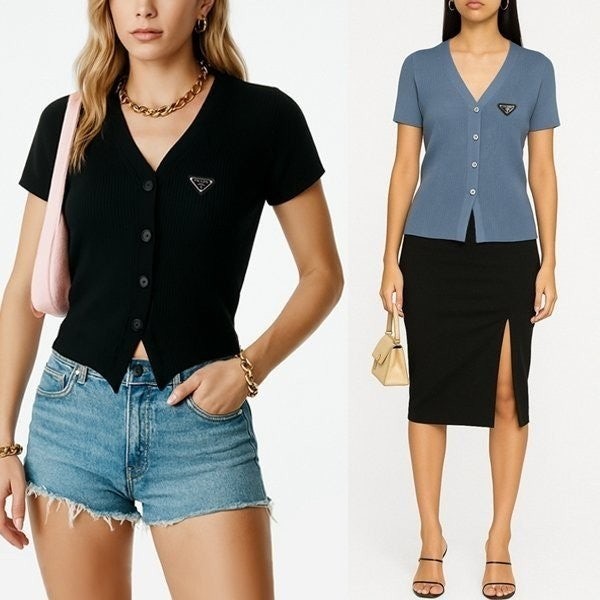 💕 프** 브이넥 반팔가디건