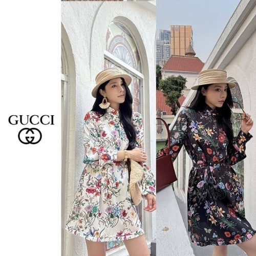 💕 구* 플로라 프린트 실크원피스