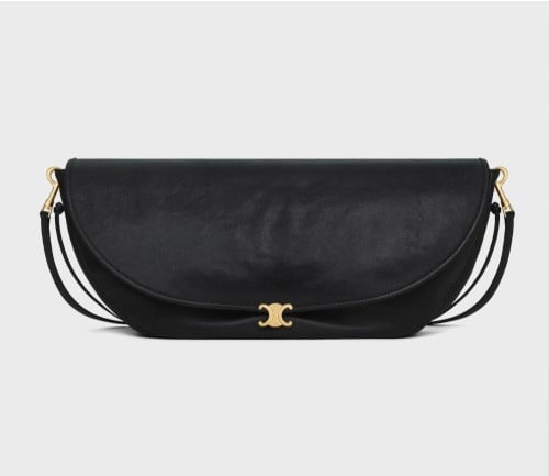 💕 셀** 하프문 소프트 트리옹프 백 - 서플 샤이니 램스킨