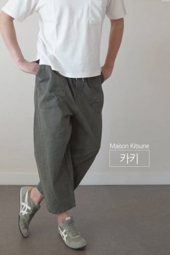 💕 메* 키츠네 벌룬핏 크롭팬츠