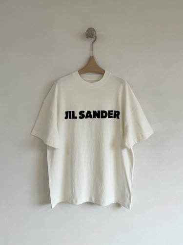 💕 질** 로고 미니멀 박스핏 반팔티셔츠 - 수입