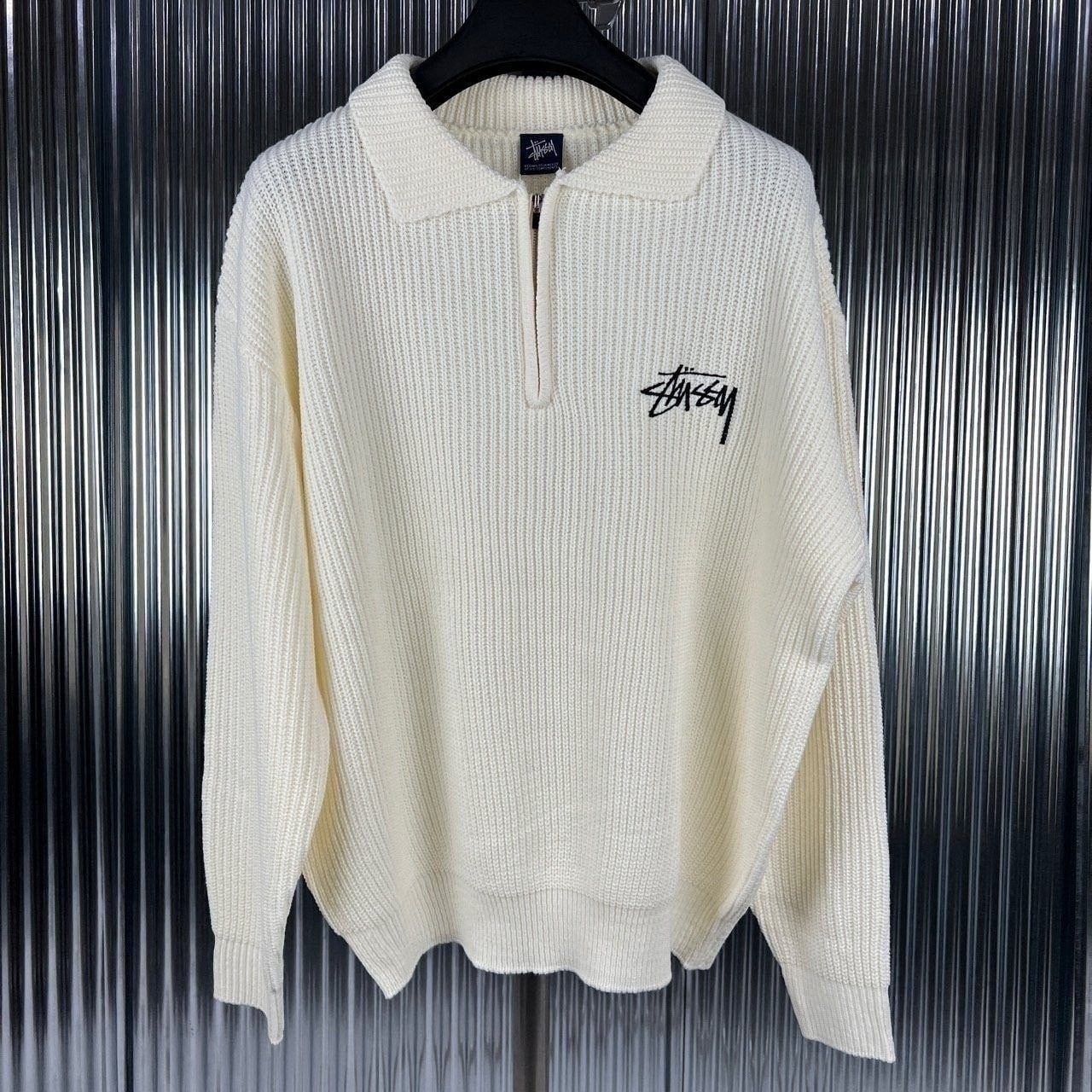 💕 스** 블록 카라 니트