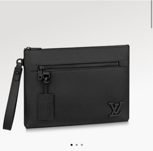 💕 루* 에어로그램 그레인 레더 아이패드 파우치 블랙 ❤️풀박스❤️