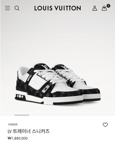 💕 루* 트레이너 데님 블랙