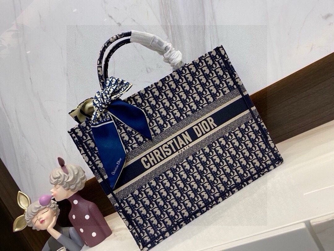 💕 디* 북토트（네이비）