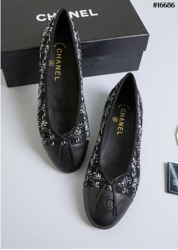 🔆 [CHANEL] 샤넬 트위드 발레리나 플랫 슈즈 🔆