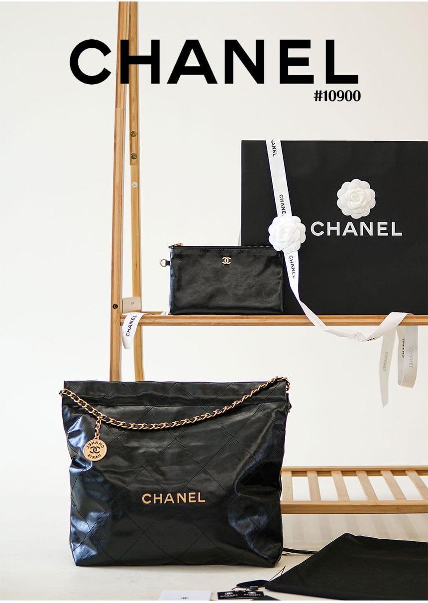 🔆 [CHANEL] 샤넬 22 핸드백 블랙 금장 미디움🔆