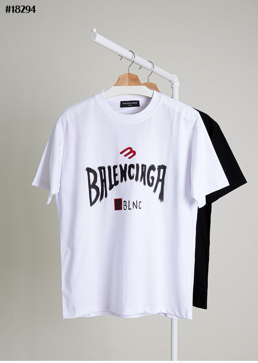 🔆 [BALENCIAGA] 발렌시아가 핸드페인팅 숏 슬리브 그래픽 티셔츠 🔆