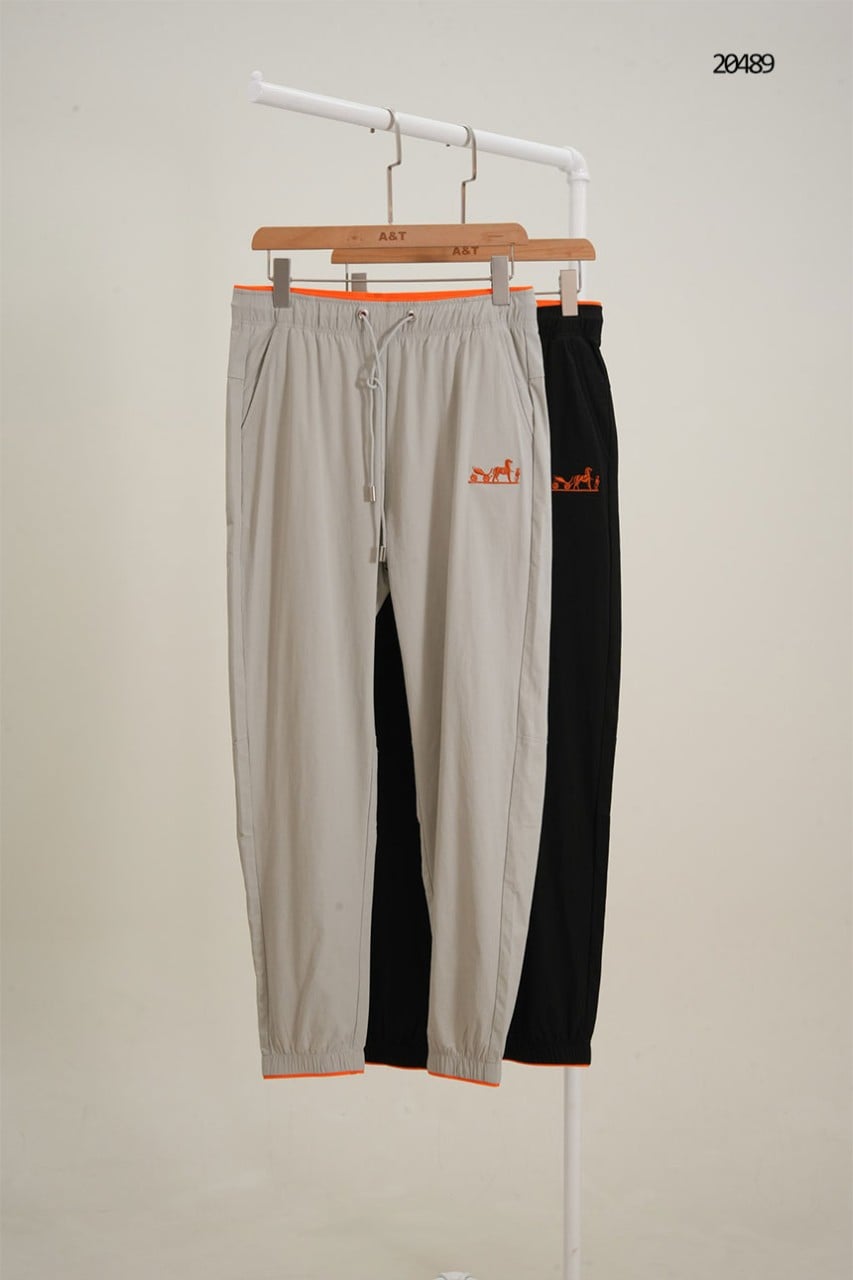 🔆 [HERMES] 에르메스 남성 마차 로고 조거 팬츠 🔆