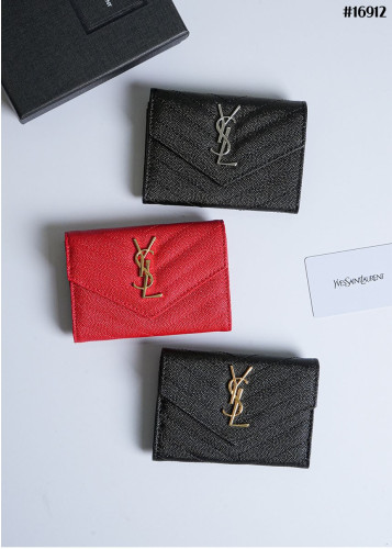 🔆 [SAINT LAURENT] 생로랑 카산드라 마틀라쎄 엔벨롭 반지갑 🔆