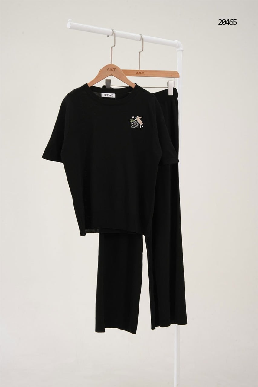 🔆 [LOEWE] 로에베 아나그램 애니멀 자수 로고 상하의 셋 🔆