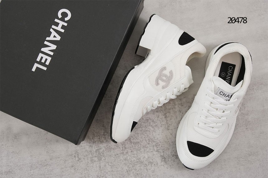 🔆 [CHANEL] 샤넬 25K 믹스드파이버 스니커즈 화이트 🔆