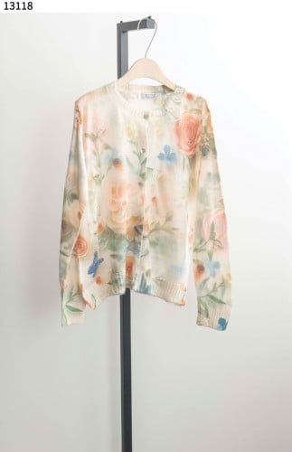 #브루넬로쿠치넬리 [Brunello Cucinelli] 여성 플로랄 버튼 가디건 신상입고💢 #상의 #니트 #13118