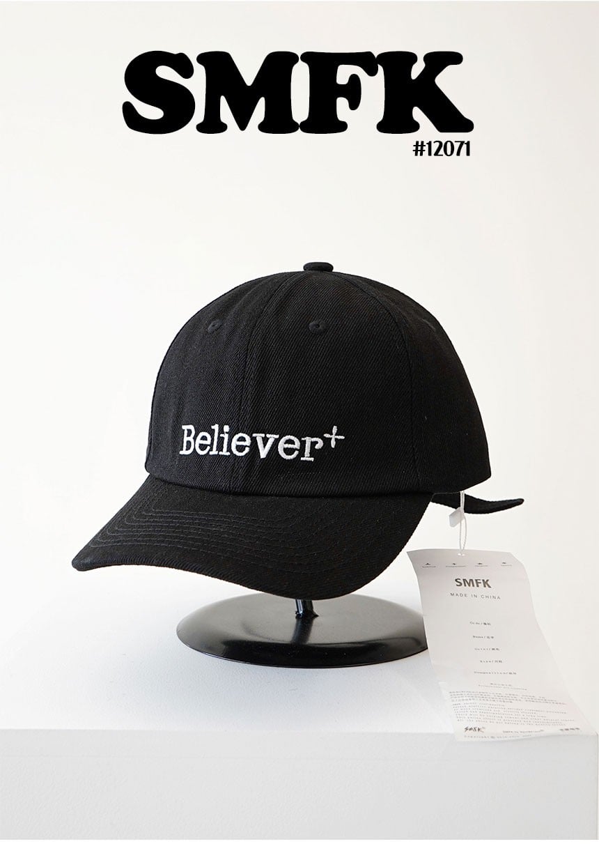 🍀 [SMFK] 블랙 BELIEVER 빌리버 베이스 볼캡 🍀