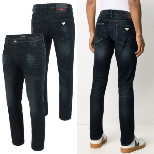 💕 프** 타이거 프린팅 워싱 청바지