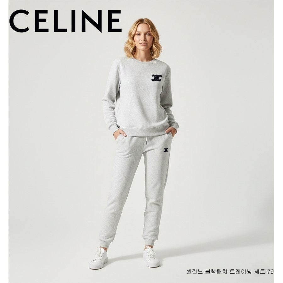 💕 셀** 블랙 자수패치 트레이닝 세트 79