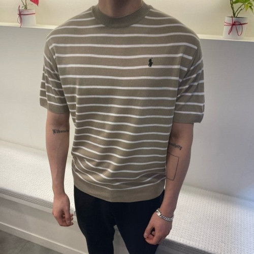 💕 폴* 스트라이프 린넨반팔니트