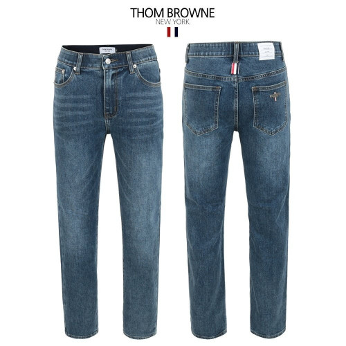 💕 톰* 중청 히든밴드 스판 스트레이트데님