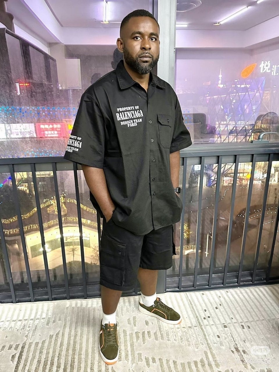 💕 발**** 디자인팀 오버 셔츠