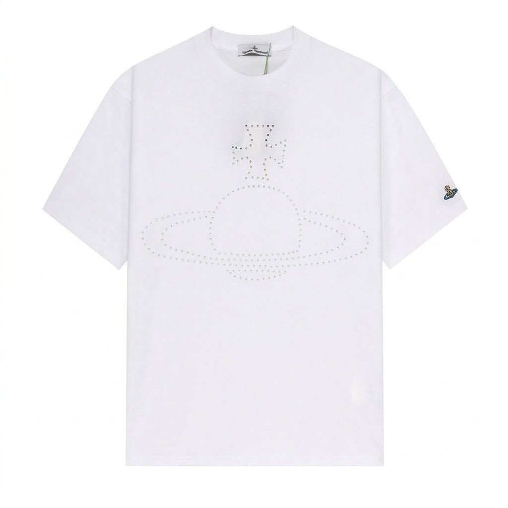 💕 비** 웨스트우드 펀칭 로고 티셔츠