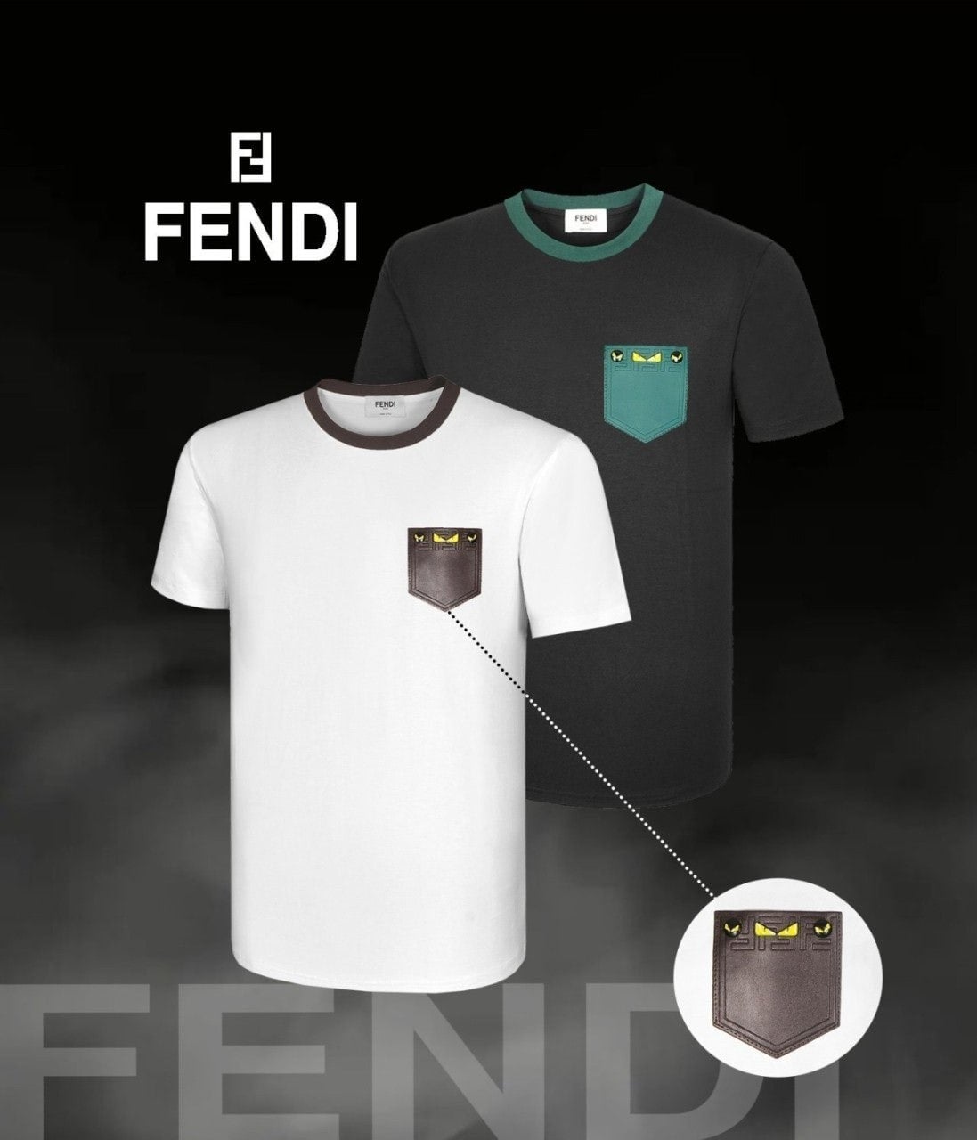 💕 펜* 레더패치 반팔 티셔츠