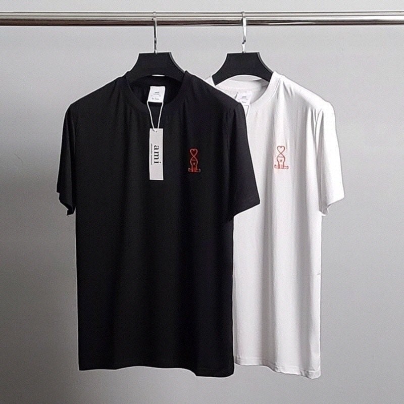 💕 아* 드꾀흐 레드피플 하트 라운드 반팔티셔츠