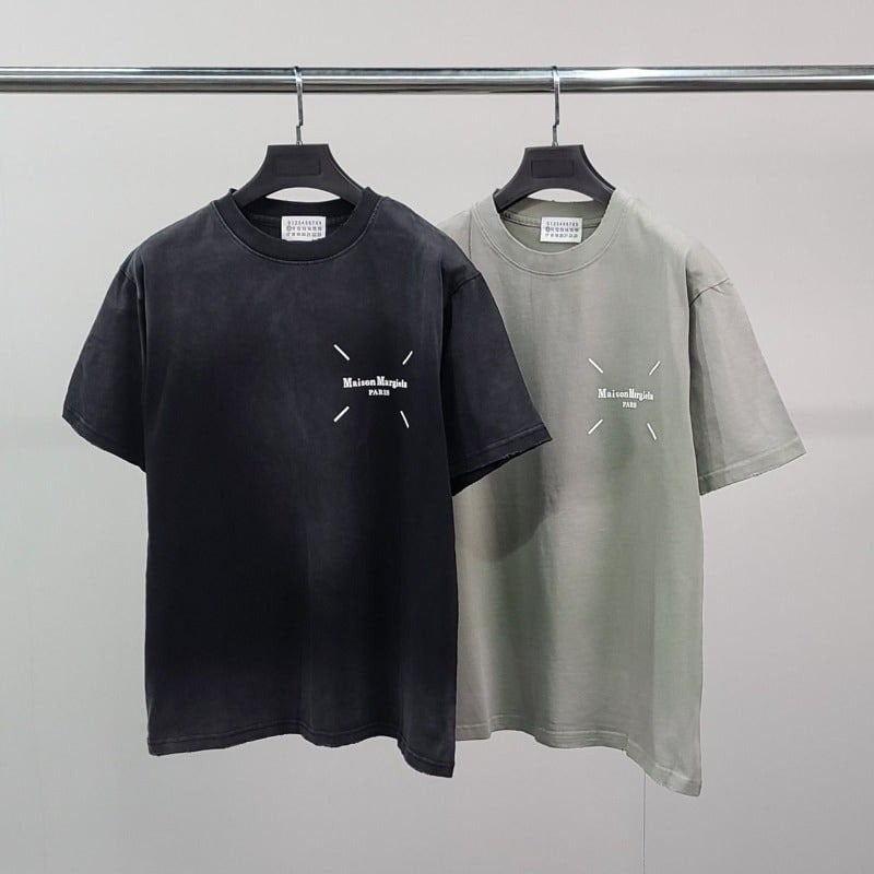 💕 메* 마르지엘라 넘버레터링 피그먼트 반팔티