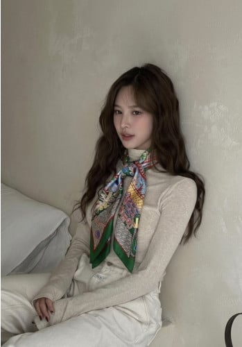 💕 에*** 이니셜 그린 스카프