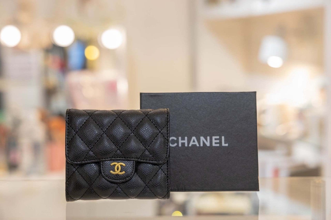 💕 샤* 고급 클래식 반지갑 금장 캐비어