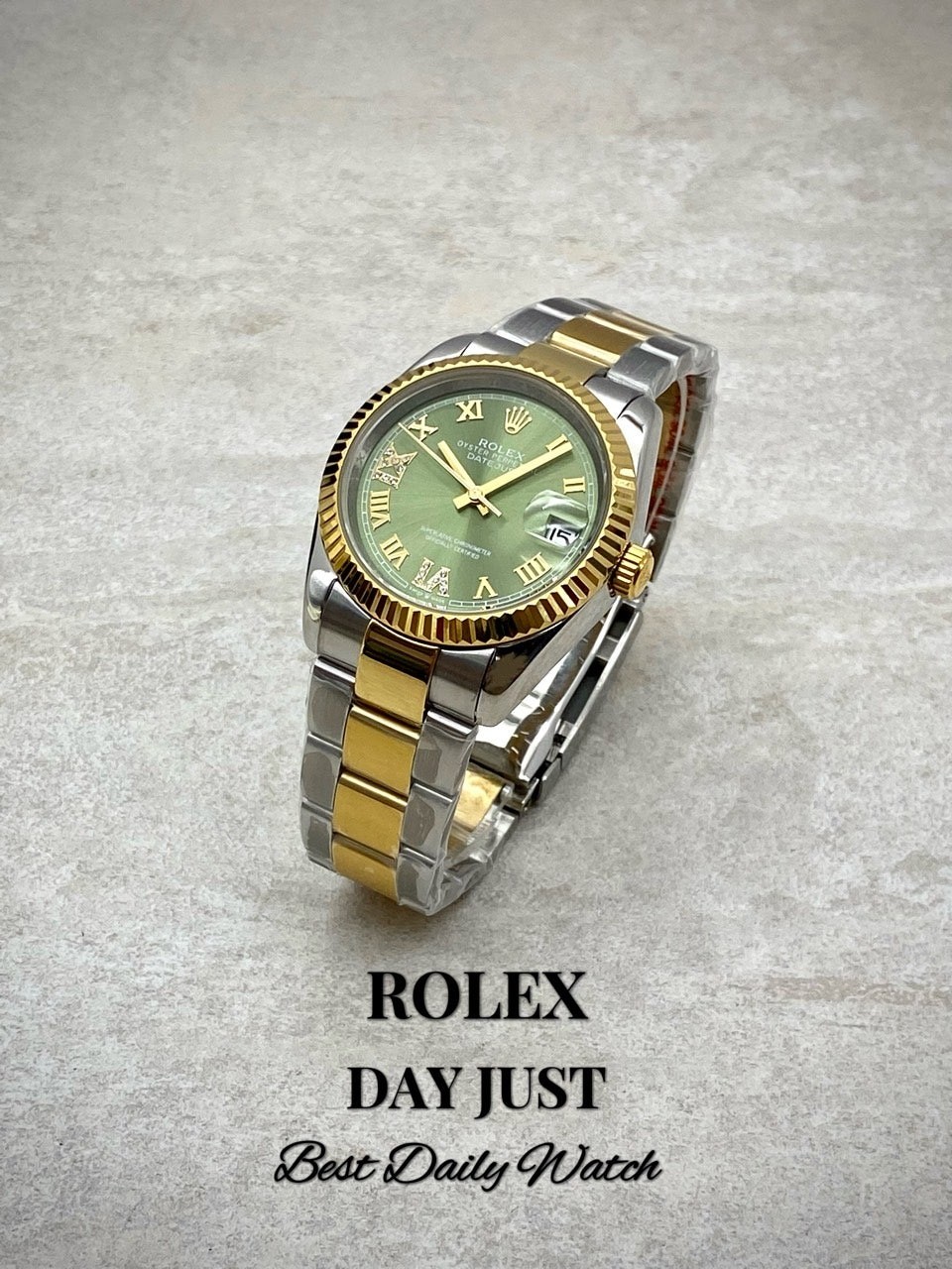 로렉* 데이저스트 그린다이얼 콤비 남녀공용