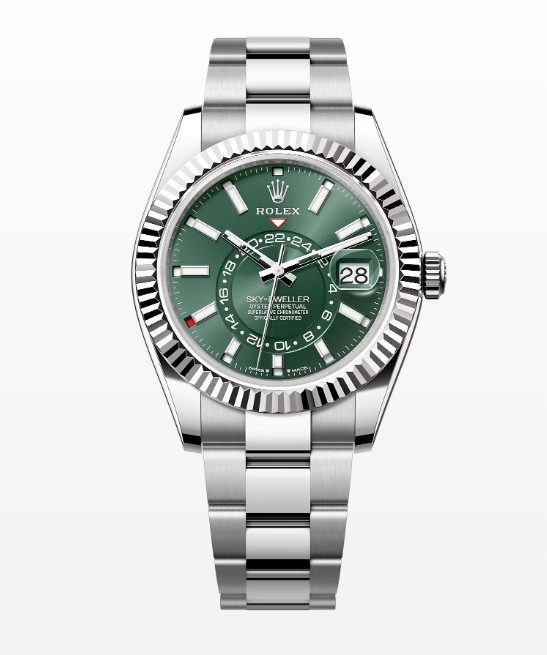 로렉스 스카이 드웰러 그린다이얼