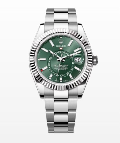 로렉스 스카이 드웰러 그린다이얼